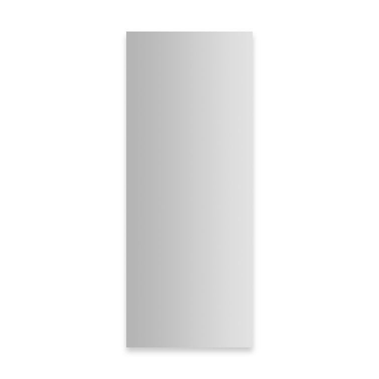 Sleek Frameless Beveled Full Length Rectangular Bathroom Mirror