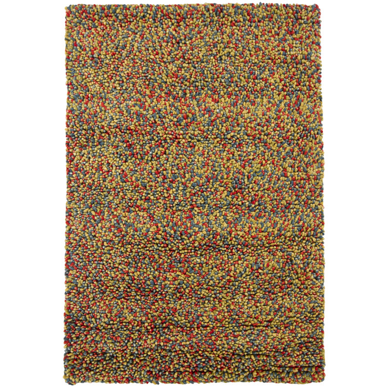 Luxe Clear Hand-Knotted Solid Wool Rectangular Rug, 5' x 7'
