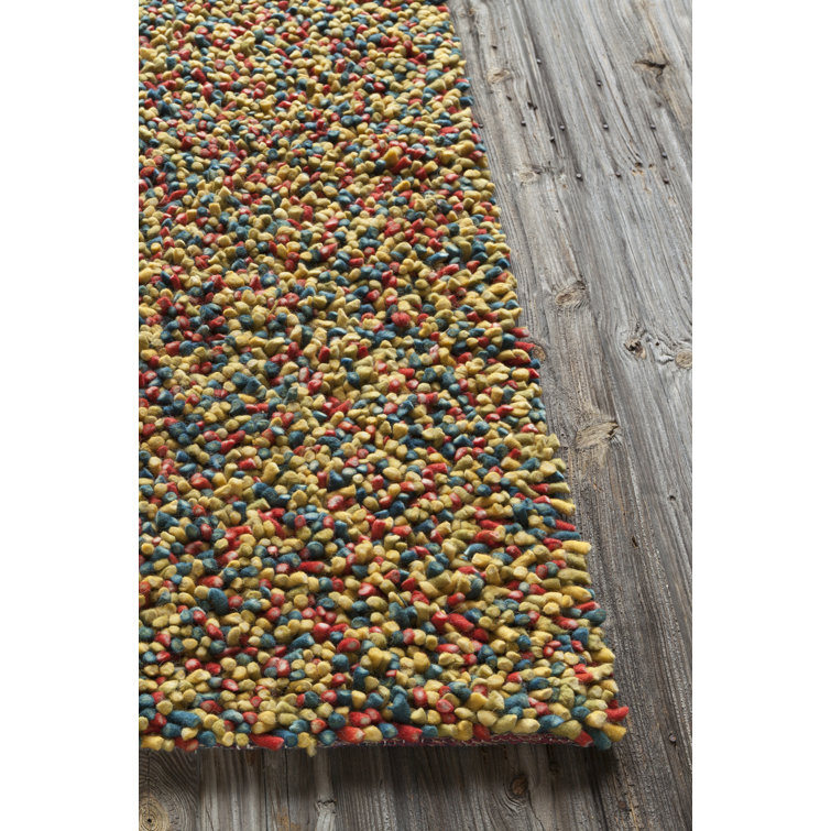 Luxe Clear Hand-Knotted Solid Wool Rectangular Rug, 5' x 7'