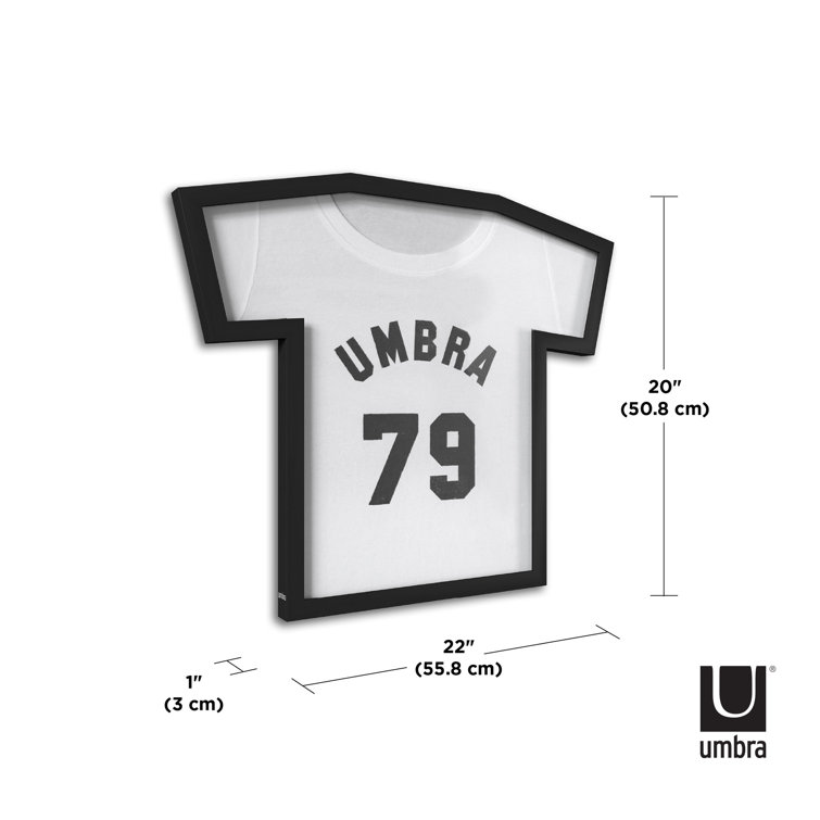 Classic Black Acrylic Wall-Mounted T-Shirt Display Frame