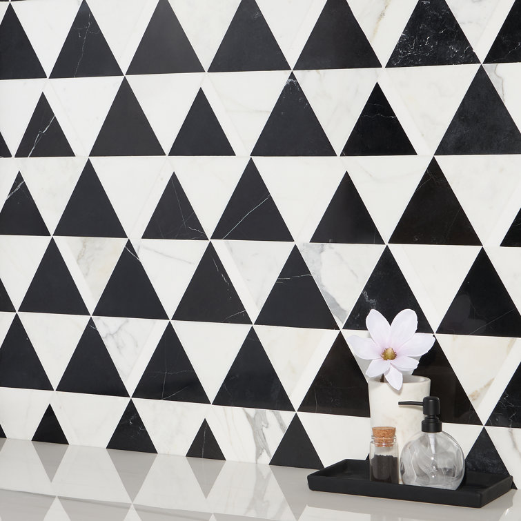 Gris Nero Marble Hexagon Mosaic Tile for Walls and Floors