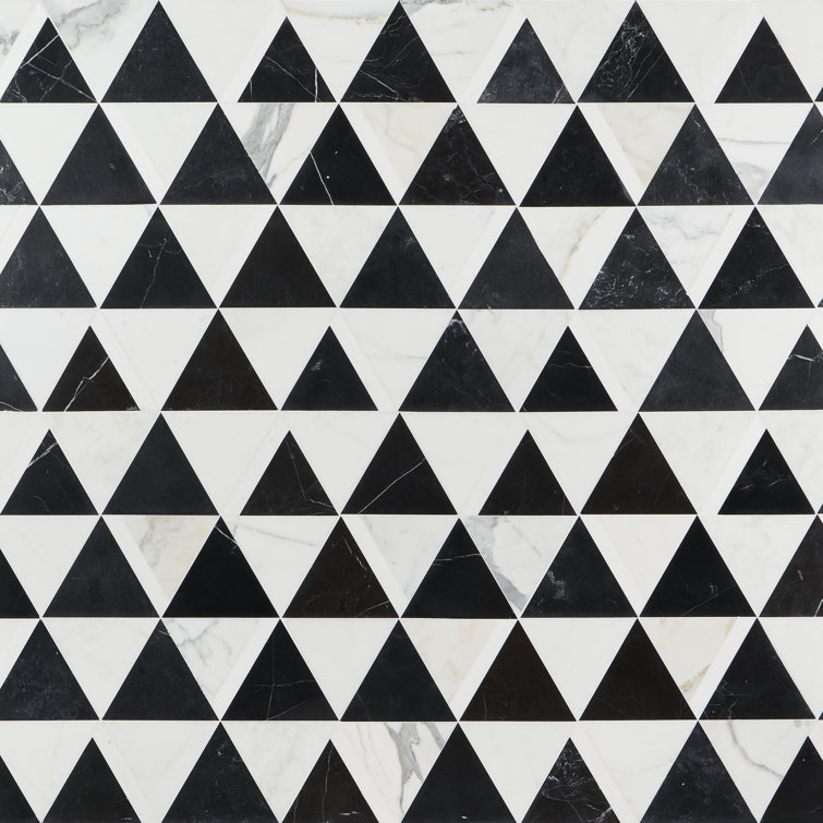Gris Nero Marble Hexagon Mosaic Tile for Walls and Floors