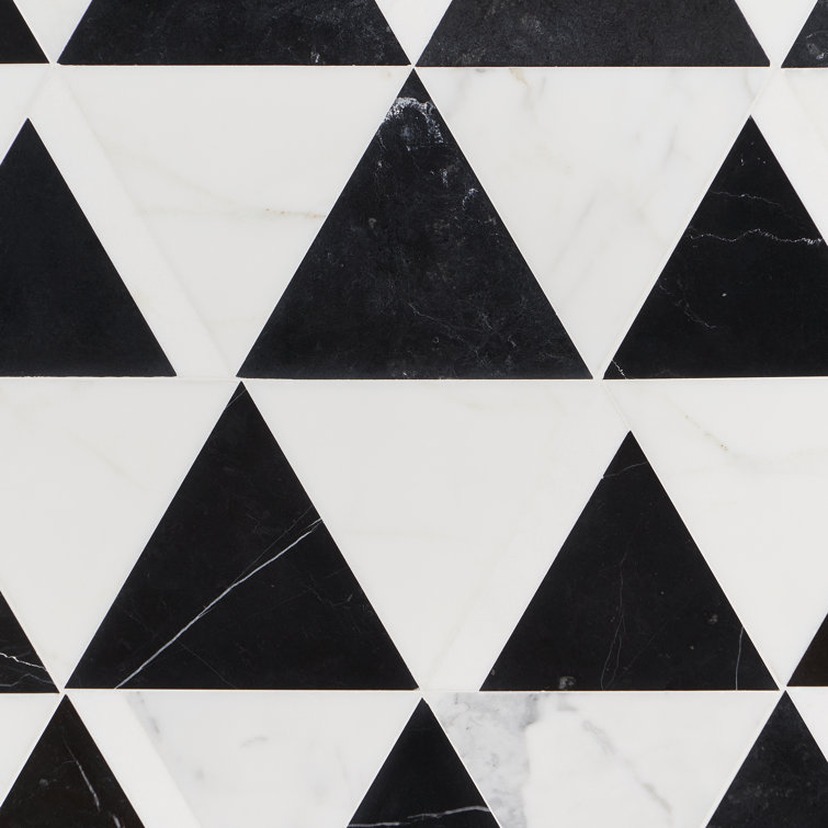 Gris Nero Marble Hexagon Mosaic Tile for Walls and Floors