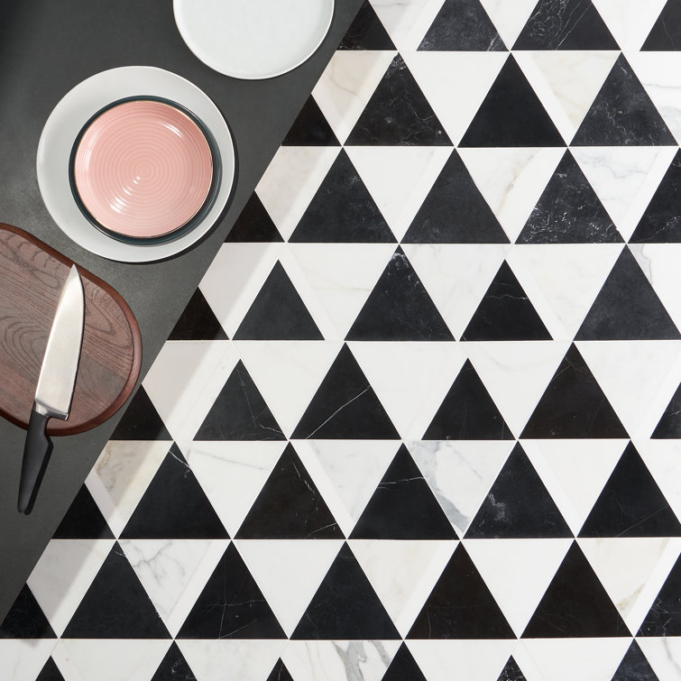 Gris Nero Marble Hexagon Mosaic Tile for Walls and Floors