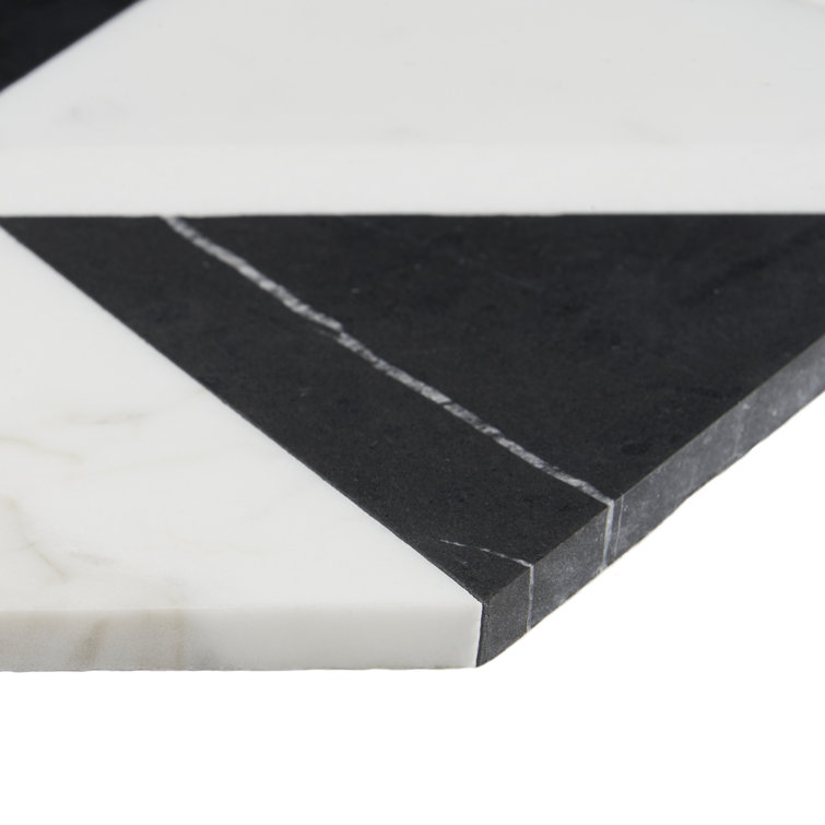 Gris Nero Marble Hexagon Mosaic Tile for Walls and Floors