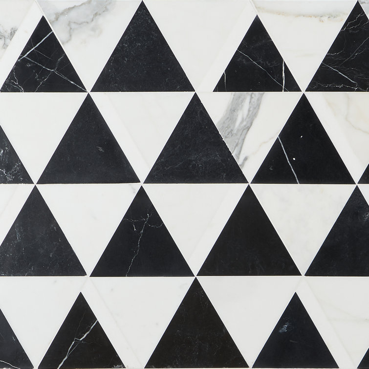Gris Nero Marble Hexagon Mosaic Tile for Walls and Floors
