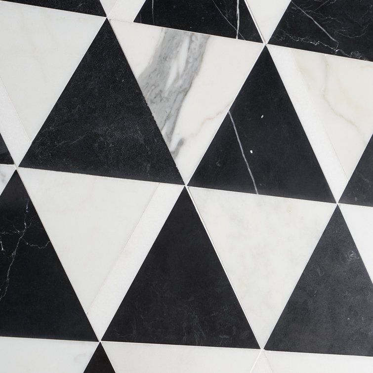 Gris Nero Marble Hexagon Mosaic Tile for Walls and Floors