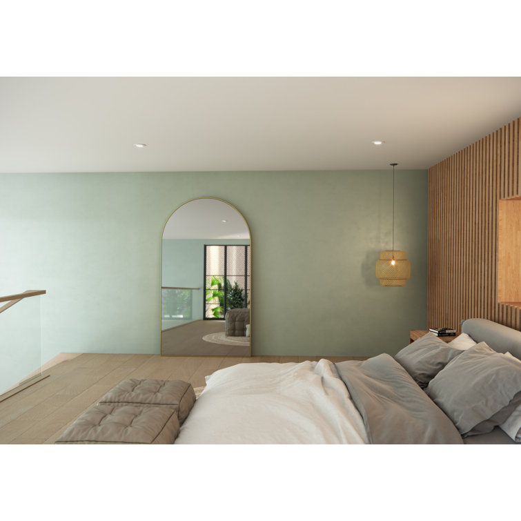 Gold Arch Full Length Metal Framed Mirror