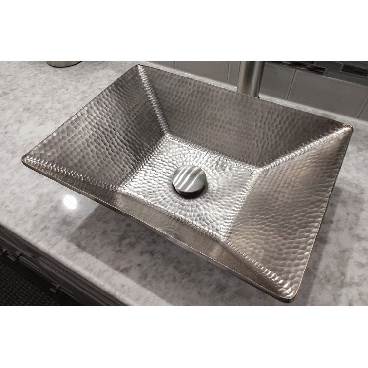 Brushed Nickel Non-Overflow Pop-Up Bathroom Sink Drain