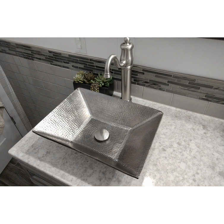 Brushed Nickel Non-Overflow Pop-Up Bathroom Sink Drain