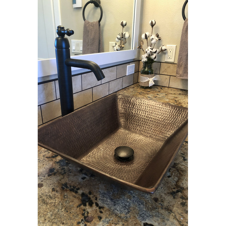 Oil Rubbed Bronze Brass Non-Overflow Bathroom Sink Drain