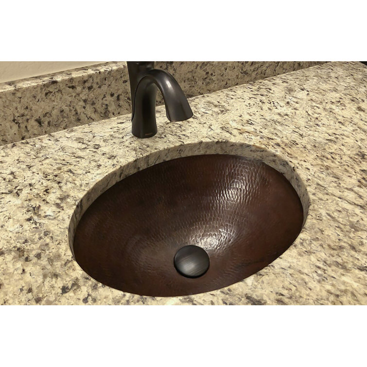 Oil Rubbed Bronze Brass Non-Overflow Bathroom Sink Drain