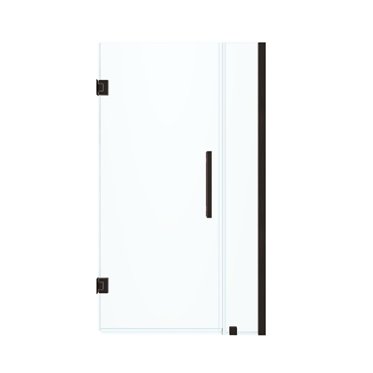 Tampa-Pro Oil Rubbed Bronze Frameless Shower Kit with Tempered Glass