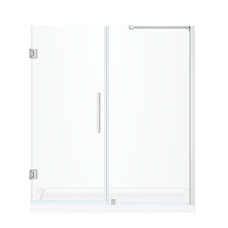Endless Tampa-Pro 60'' Chrome Frameless Rectangle Shower Kit