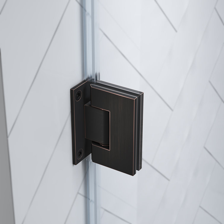 Endless Tampa-Pro 32" Frameless Shower Kit with Oil Rubbed Bronze Finish