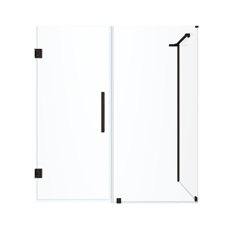Endless Tampa-Pro Oil Rubbed Bronze Frameless Corner Shower Kit
