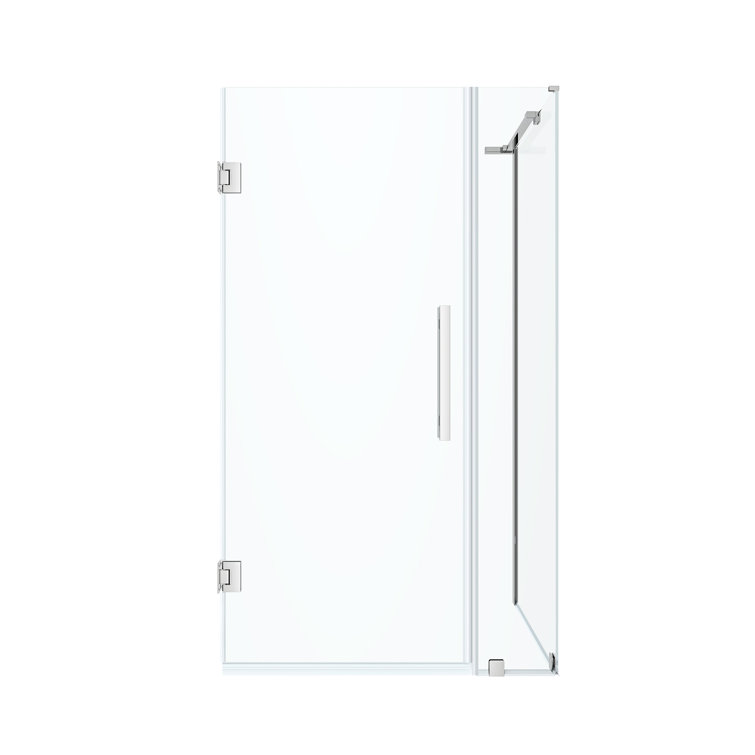Endless Chrome Frameless Corner Shower Kit with Tempered Glass Panels