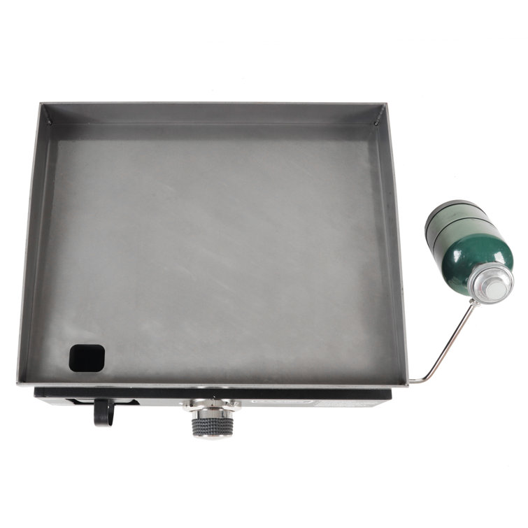 19-Inch Black Stainless Steel Portable Propane Gas Griddle