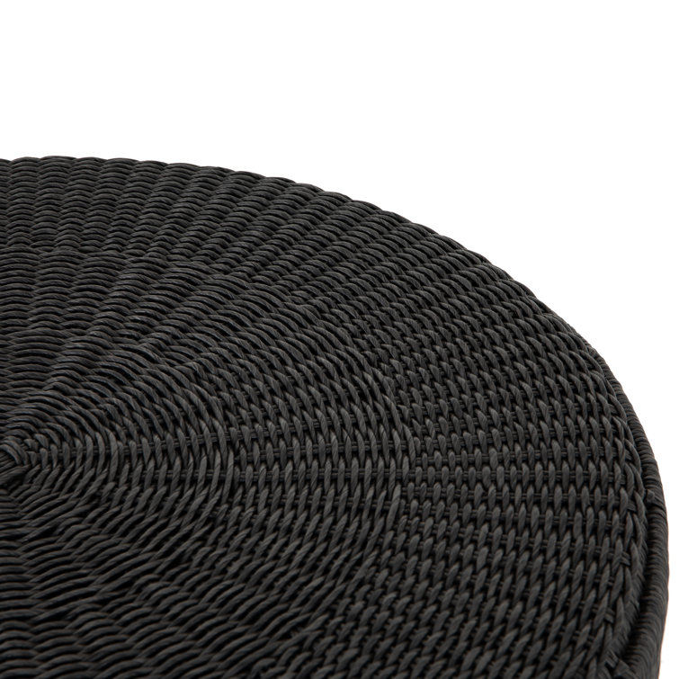 Satomi Dark All-Weather Wicker Round Coffee Table