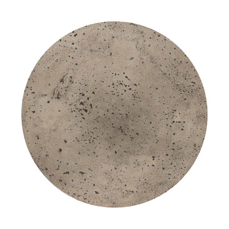 Everett Graphite Round Concrete Outdoor Side Table