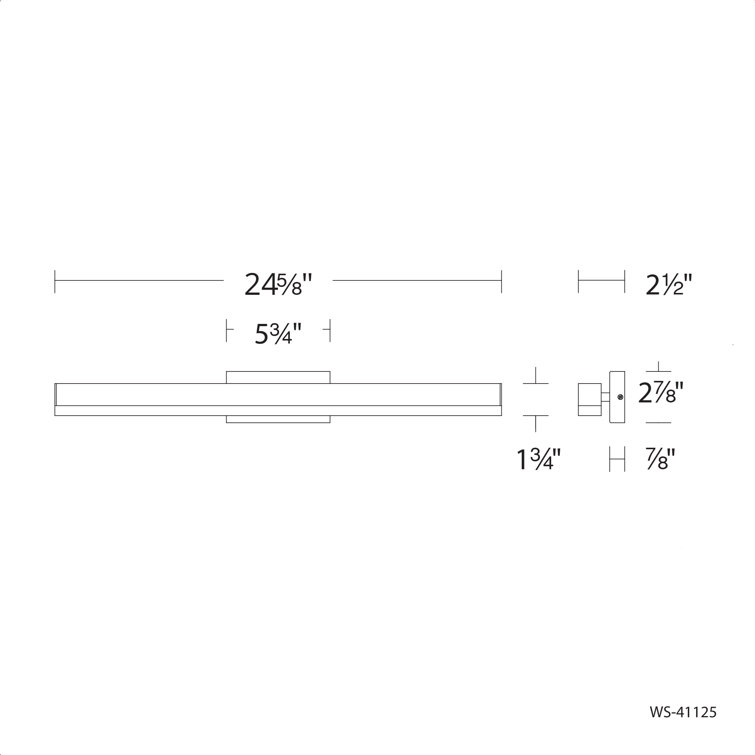 Black Dimmable LED Bath Bar with Clear Glass Shade