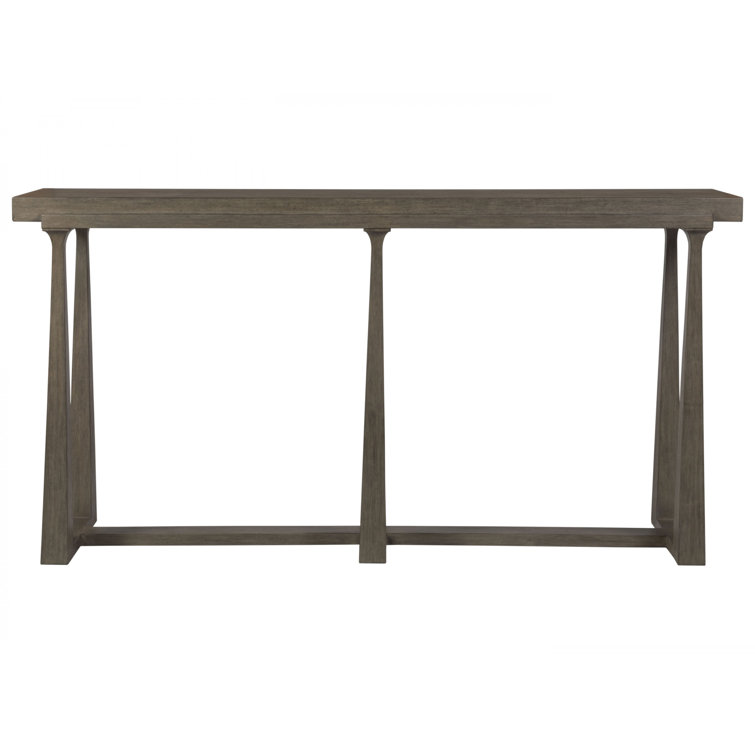 Grantland Mahogany Wood Console Table in Grigio Finish