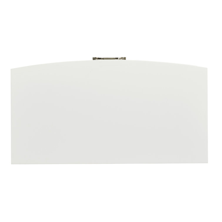 White Transitional 3-Drawer Nightstand
