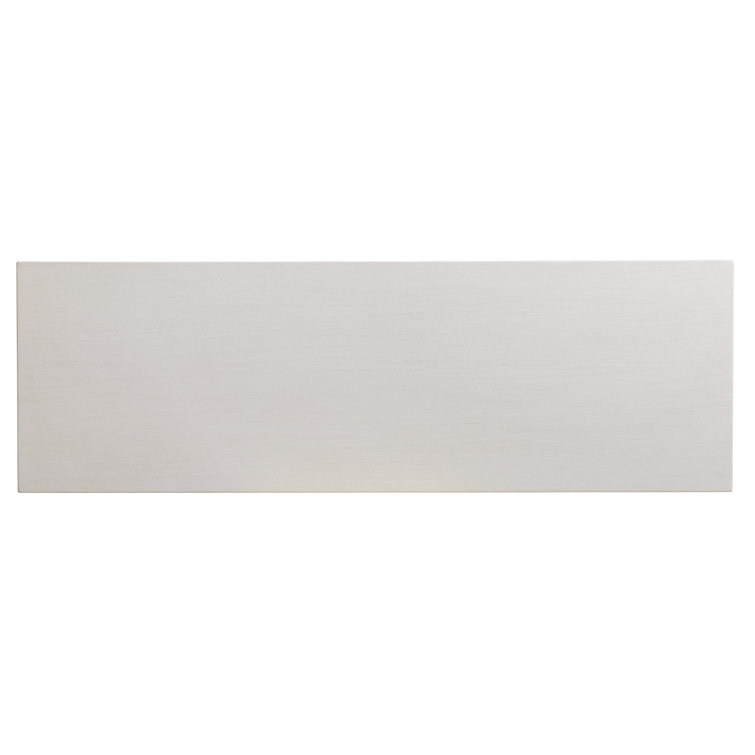 Shell White Mahogany Transitional 3-Drawer Server