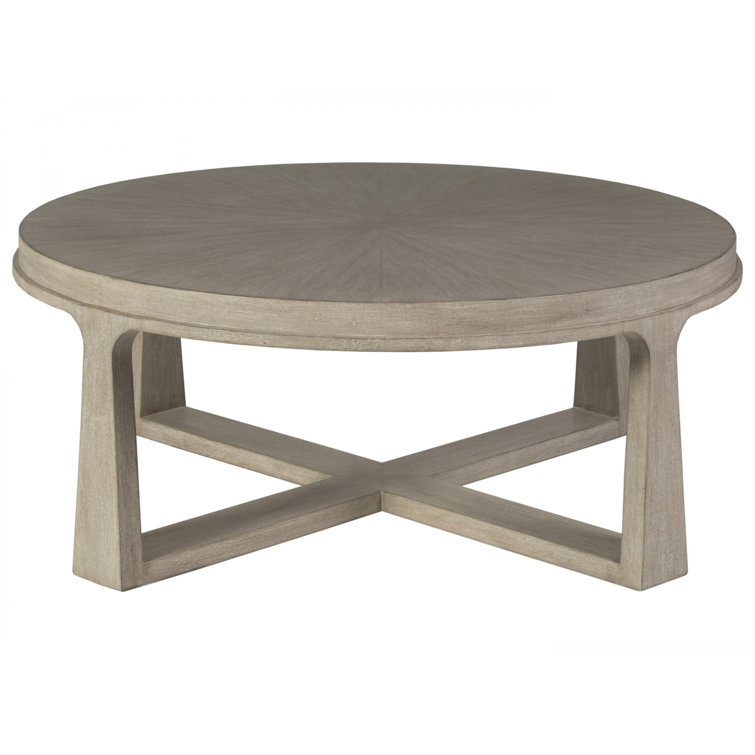 Bianco Round Mahogany and Veneer Coffee Table