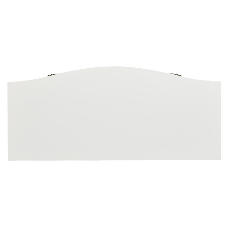 Crisp White Transitional 3-Drawer Bachelors Chest