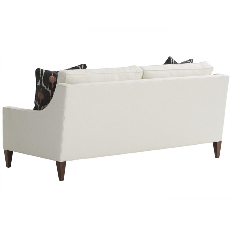 Chase Park Gray Fabric Upholstered Sofa with Down Fill Cushions