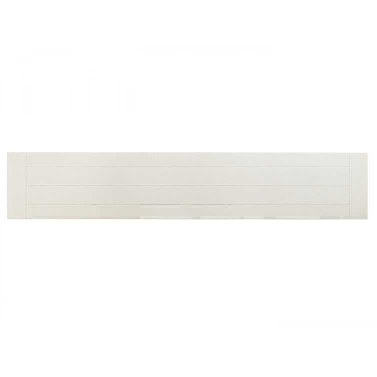 Shell White Rectangular Mahogany Console Table