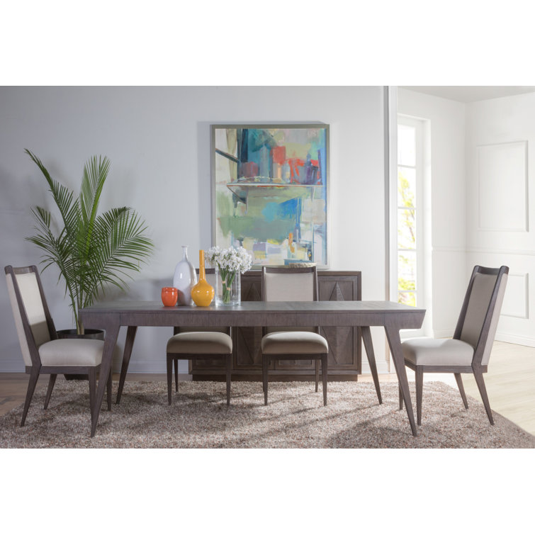 Cohesion Haiku Extendable Mahogany Dining Table for Eight