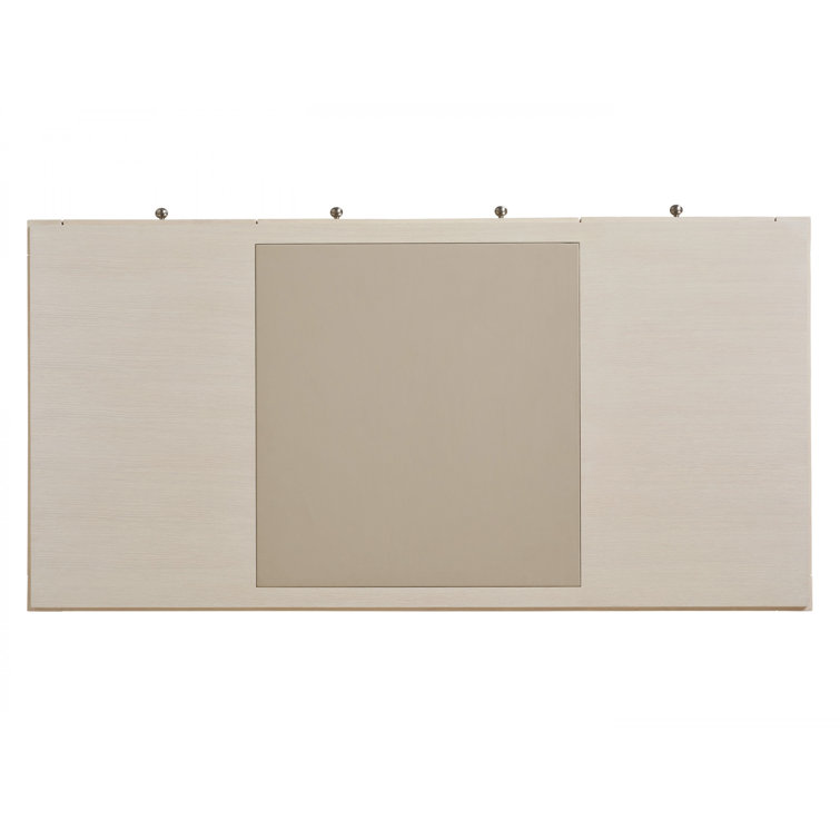 White Transitional Wood Home Office Desk with Filing Cabinet