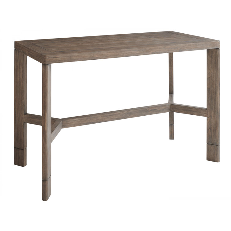 La Jolla Modern Brown Rectangular Cantilevered Bar Table