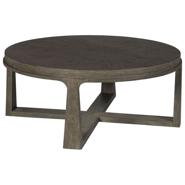Grigio Finish Round Mahogany Cocktail Table
