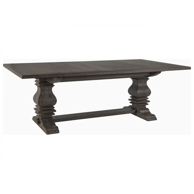 Traditional Extendable Mahogany Dining Table in Rich Brown