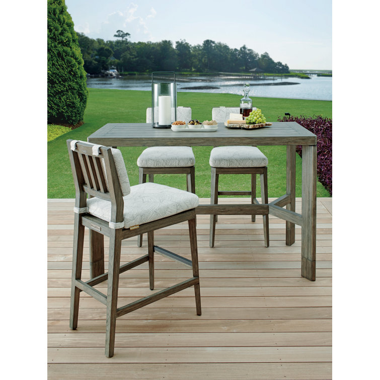 La Jolla Modern Brown Rectangular Cantilevered Bar Table