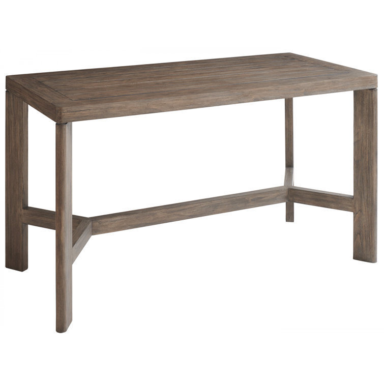 La Jolla Modern Brown Rectangular Cantilevered Bar Table