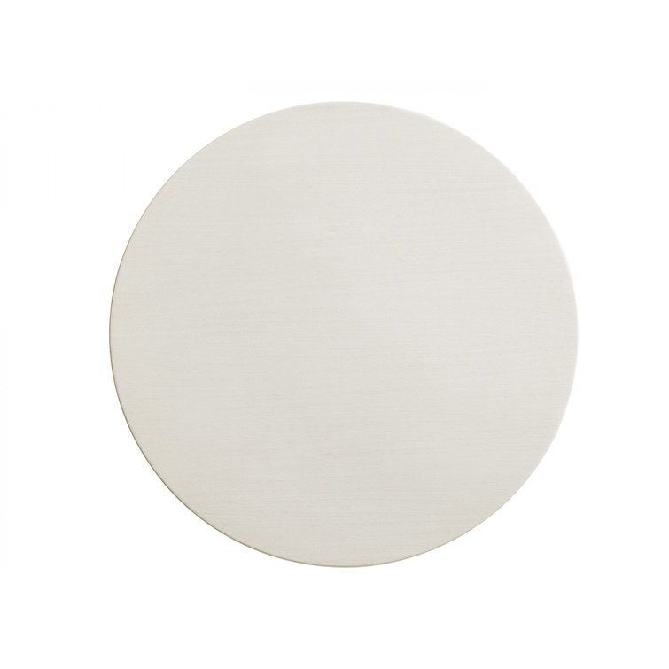 Transitional 36" White Wood Round Center Table