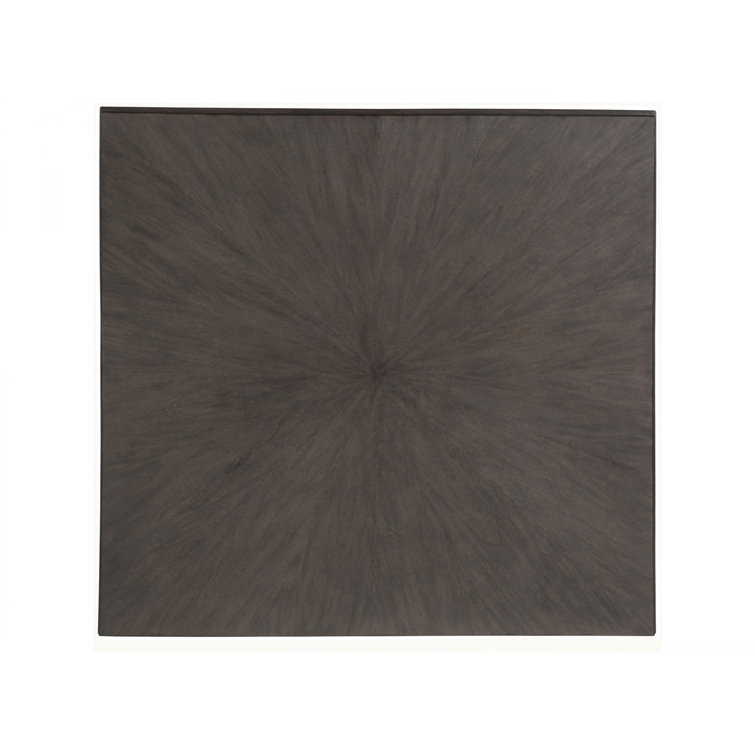 Rousseau 42.5" Brown Mahogany Square Coffee Table