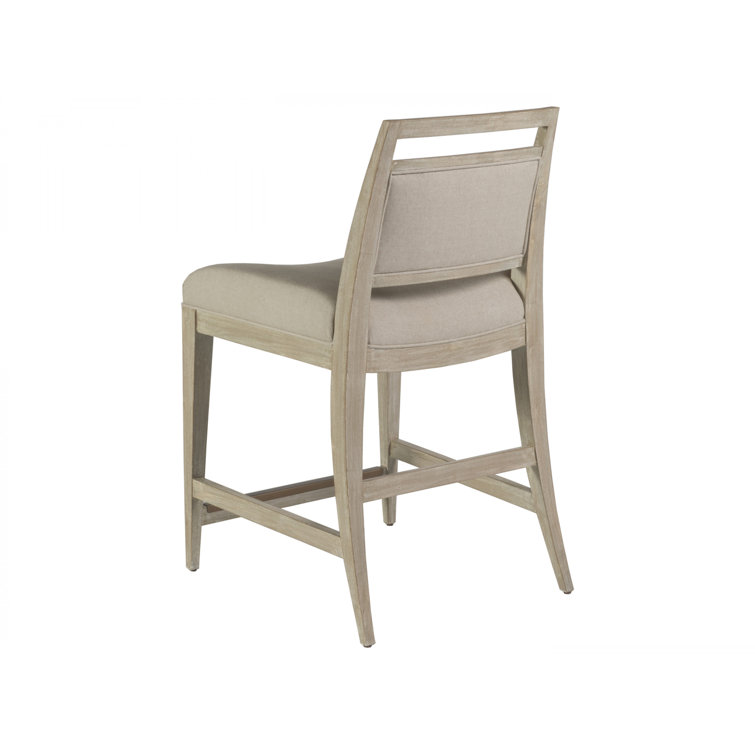 Bianco Mahogany Mid-Century Upholstered Counter Stool