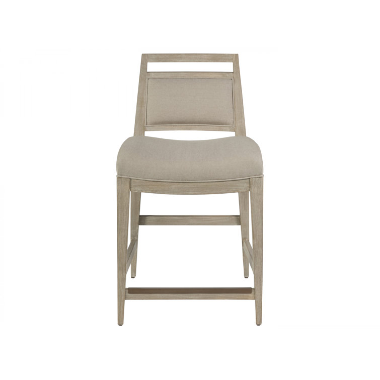 Bianco Mahogany Mid-Century Upholstered Counter Stool