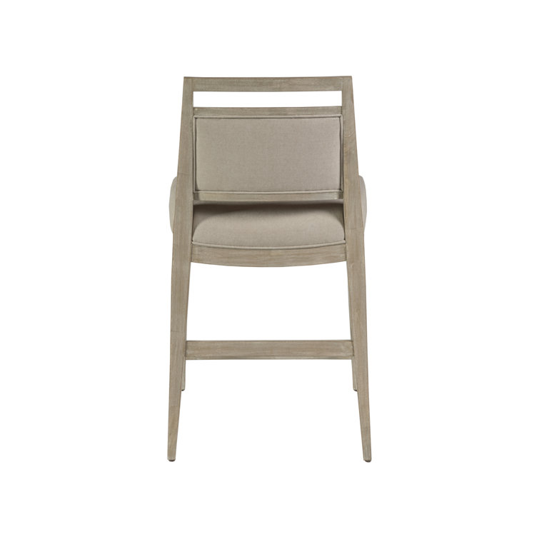 Bianco Mahogany Mid-Century Upholstered Counter Stool