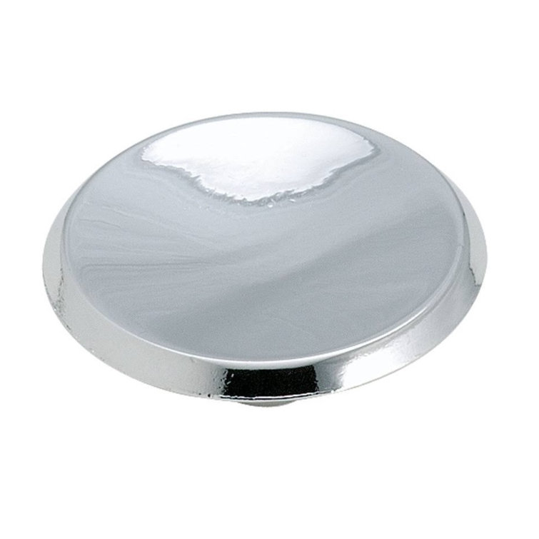 Allison Round Polished Chrome Cabinet Knob with Mounting Hardware