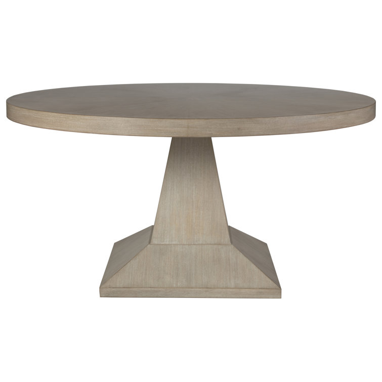 Contemporary Bianco Round Mahogany Dining Table