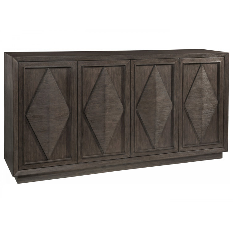 Antico Transitional 72'' Mahogany Sideboard with Diamond Overlay