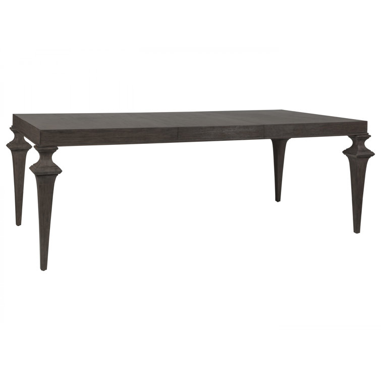Mahogany Brown Extendable Rectangular Dining Table