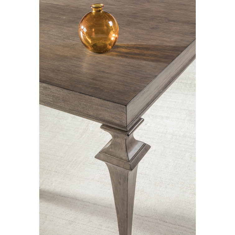 Mahogany Brown Extendable Rectangular Dining Table