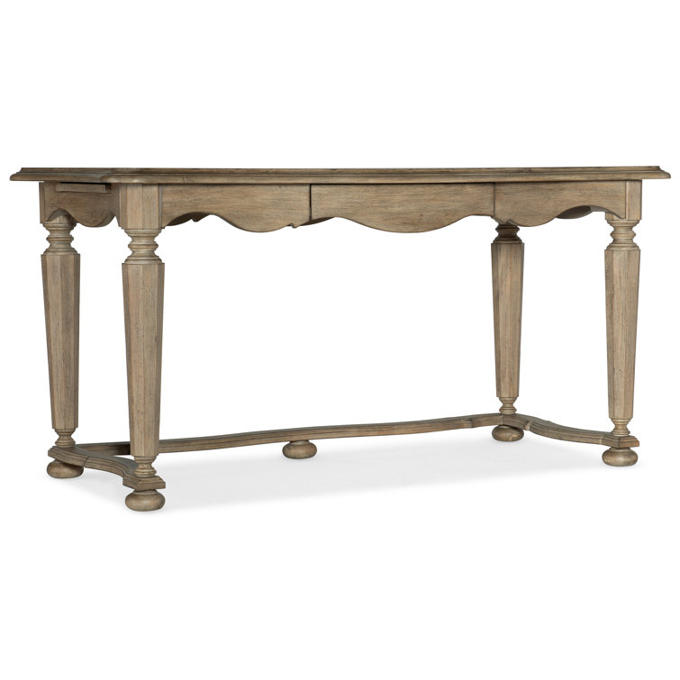 Corsica Executive Gray Beige 60" Wood Home Office Desk with Drawer